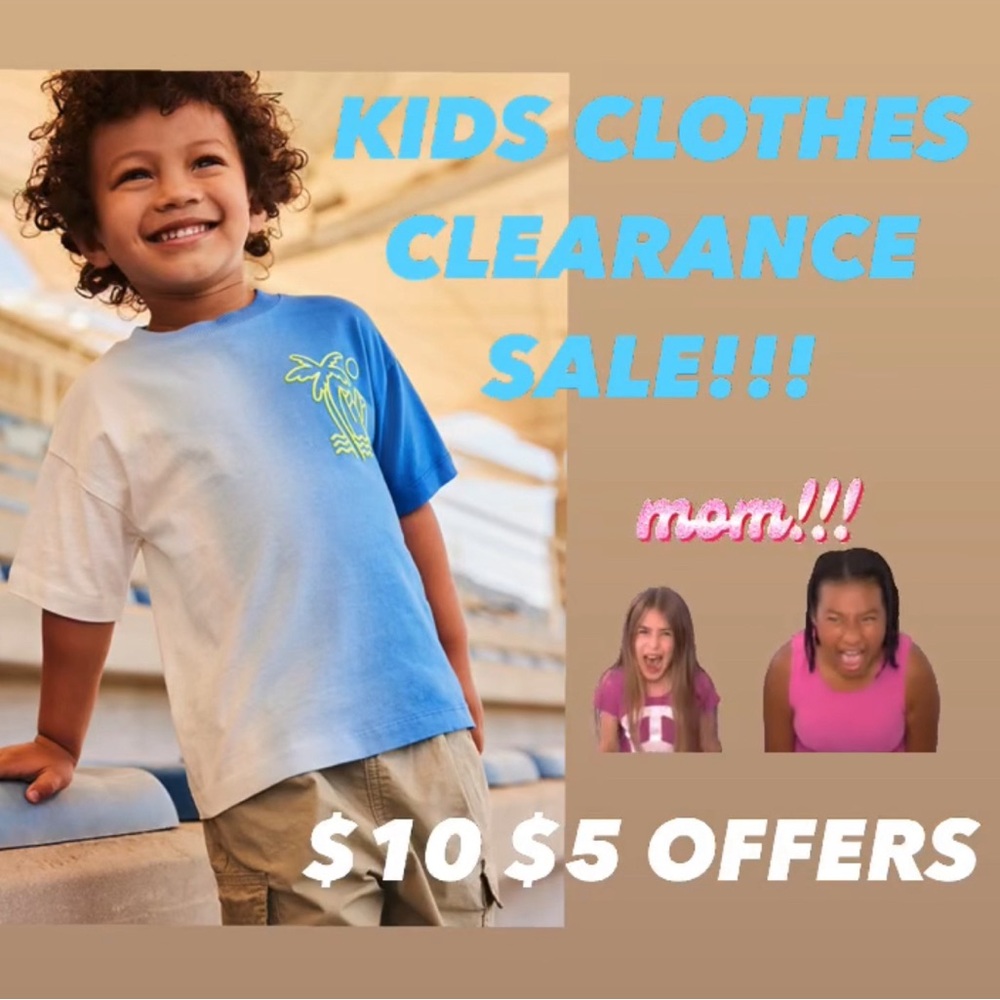I’M HAVING A KIDS CLEARANCE SALE! ACCEPTING ALL OFFERS! (LA TIME ZONE)
